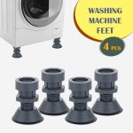 Anti-Vibration Feet Pads for Washing Machine, Grey Rubber, Adjustable Height, Shock Absorbing, 4 Pack - Image 3
