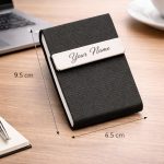Premium Customized Metal Card Holder for Men & Women | Personalized Name Engraving | Slim Business Card Case | Stainless Steel Visiting Card Holder | Corporate Gift (CH 4) - Image 2