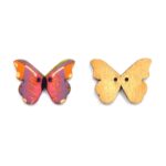 Wooden Butterfly Shape Buttons 2 Hole Sewing Buttons for Fashion/Replacement/Decorative/Jackets/Kurtis and Also Used DIY Art and Craft item (710 - Wooden PARPAL BUTTERFLY Buttons 24 pcs) - Image 3