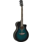 YAMAHA APX600 OBB Thin Body Mahogany Acoustic-Electric Guitar, Oriental Blue Burst