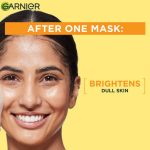 Garnier Vitamin C Sheet Mask, Hydrating, Brightening & Anti-Dark Spots, 28g | Hydrates skin, boosts the skin's overall glow reduces dark spots | Enriched with lemon and Vitamin C - Image 3