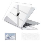 EooCoo Clear Case for Apple MacBook Air M5 13 inch Cover M4 M3 M2 2026-2022 | Compatible for Mac Air 13.6" Laptop Protection Plastic Bright Crystal Hard Shell, Keyboard Skin, Screen Protector Accessories
