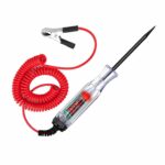 Automotive Test Light, LED Digital Circuit Tester, DC 3V-48V Auto Electric Tester Pen Tool with Extended Spring Wire for Checking Vehicle Car Truck Motorcycle Fuses and Battery
