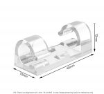 INOVERA (LABEL) 30 Pieces Wire Organizer Cable Management Clip Desktop Cord Hook with 3M Adhesive Foam (Transparent) - Image 2