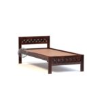 Sheesham Wood Bed Without Storage Solid Wooden King Size Cot Bed Furniture for Bedroom Living Room Home (Walnut Finish, Single King Size Bed) Size 6.5×3 - Image 7
