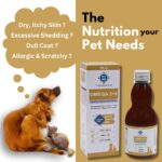 PET360 Omega 3+6 Concentrated Salmon Fish Oil for Dogs & Cats with Vitamins & Minerals | Shinier Coat, Itch & Allergy Control | Improves Skin & Hair Health | Nutritional Supplement for Pets - 200 ml - Image 3