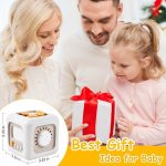 SMARAN Montessori 6 in 1 Sensory Busy Activity Cube for Toddlers | Preschool Learning Board Toy | Fine Motor Skill Development | BPA Free Educational Travel Toy | Birthday Gift for Kids 1+ Years - Image 9