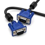 BLACK CROWN VGA to VGA Cable 3M (10 FT), 1080P Full HD High Resolution Male to Male Monitor Cord, Heavy Duty Video Lead for PC, Laptop, TV, Projector, Engineering Grade Display Screen
