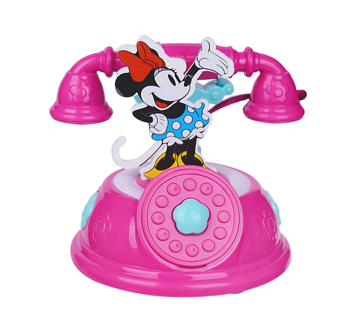 61t91BRaVUL._SL1200_.jpg Minnie Talking Telephone Toy for Kids - Pretend Play Landline Phone with Interactive Music & Sounds, Durable Educational Toy for Girls 3+ Years Old, Pink & Fun Design for Creative Role Play - Image 1