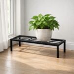 Kundi Plant Stand for Balcony Decoration | Anti-Rust Metal Pot Stand for Indoor & Outdoor Plants | Garden Flowerpot Stand | Black | 24 Inch | (Pack of 4) (Pack of 4) - Image 3