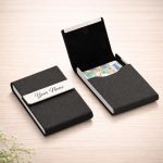 Premium Customized Metal Card Holder for Men & Women | Personalized Name Engraving | Slim Business Card Case | Stainless Steel Visiting Card Holder | Corporate Gift (CH 4) - Image 3