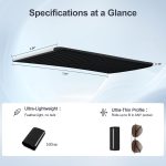 Foldable Silicone Aluminum Holder, Flexible Silicone Phone Stand with Anti-Slip Pad, Portable Rollable Multi-Angle Stand for Phone Tablet Laptop – Bendable & Foldable Home, Office, Travel (1, Black) - Image 3