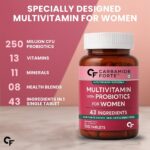 Carbamide Forte Multivitamin Tablets for Women | Multi Vitamin Supplements for Womens With Probiotics | Multivitamin Tablet for Women With 43 Ingredients To Support Energy & Health - 100 Tablets - Image 3