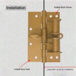 DRUCILA 3 In 1 Automatically Door Hinge Lock, Heavy Duty Self-Closing Wooden Door Closer, Hardware Spring Hinge, Automatic Self Closing Door Hinges with Positioning 90 Degrees.(Pack Of 1, Multi Color) - Image 3
