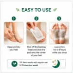 Herbal Foot Patches, 10 Pieces | Overnight Wellness Pads, Natural Plant Ingredients, Comfortable Adhesive Design, For Relaxation & Daily Self-Care - Image 5