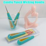 Store2508 Candle Punch Wicking Needle Set of 3 for Candle Making | Stainless Steel Wick Threading Tool | Ergonomic Rubber Handle | DIY Crafts Soap Wax Mould Tool - Image 9