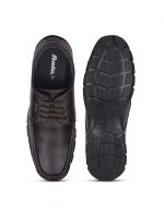 Bata Men Formal Derby Shoes - Brown - Image 5