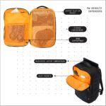 Reroute Travel Backpack & Rucksack | Fits 15.6-16 Inch Laptop | 27L Lightweight Nylon Daypack with Shoe Compartment & Luggage Strap - Image 2