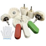 Do It Your Self DIY Crafts Wool Felt Cotton Abrasive Buffing Wheel Kit,Rotary Tool Accesseries with 3mm Shaft,for Polishing Metal Jewelry Jade 1 Set Contain Pcs :- (32) - Image 5
