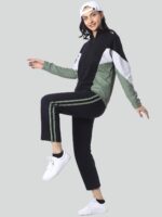 London Hills Sports Zipper Running Summer Track Suit | Gym Wear For Women Set | Track Suit For Women | Yoga | Trekking | Gym Tshirt and Pants | Summer Jacket | Tracksuit - Image 2