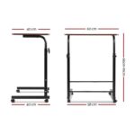 TECHNOVIBES Foldable Study Table/Bed Table/Foldable and Portable Wooden/Writing Desk for Office/Home/School (Wooden with Black Leg) - Image 5