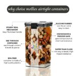 Mollies Premium Airtight Kitchen Storage Containers Set of 12 | Clear Plastic Food Organizers with Lids | 400ml, 700ml, 1100ml Combo for Dry Fruits, Snacks, Pulses & Candies | BPA-Free & Leakproof - Image 8