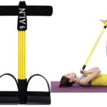 ALN® Premium Tummy Trimmer Latex Rubber Pull Reducer 4 Tubes Resistance Band Pedal Exerciser | Home Gym Fitness Equipment | Men & Women| Yoga| Full Body Workout |Strectching Exercise Updated 2025
