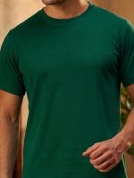 Lux Cozi Men's Cotton Solid Round Neck Regular Fit Half Sleeve T-Shirt | Tshirt for Men | Plain-Regular Fit - Image 6