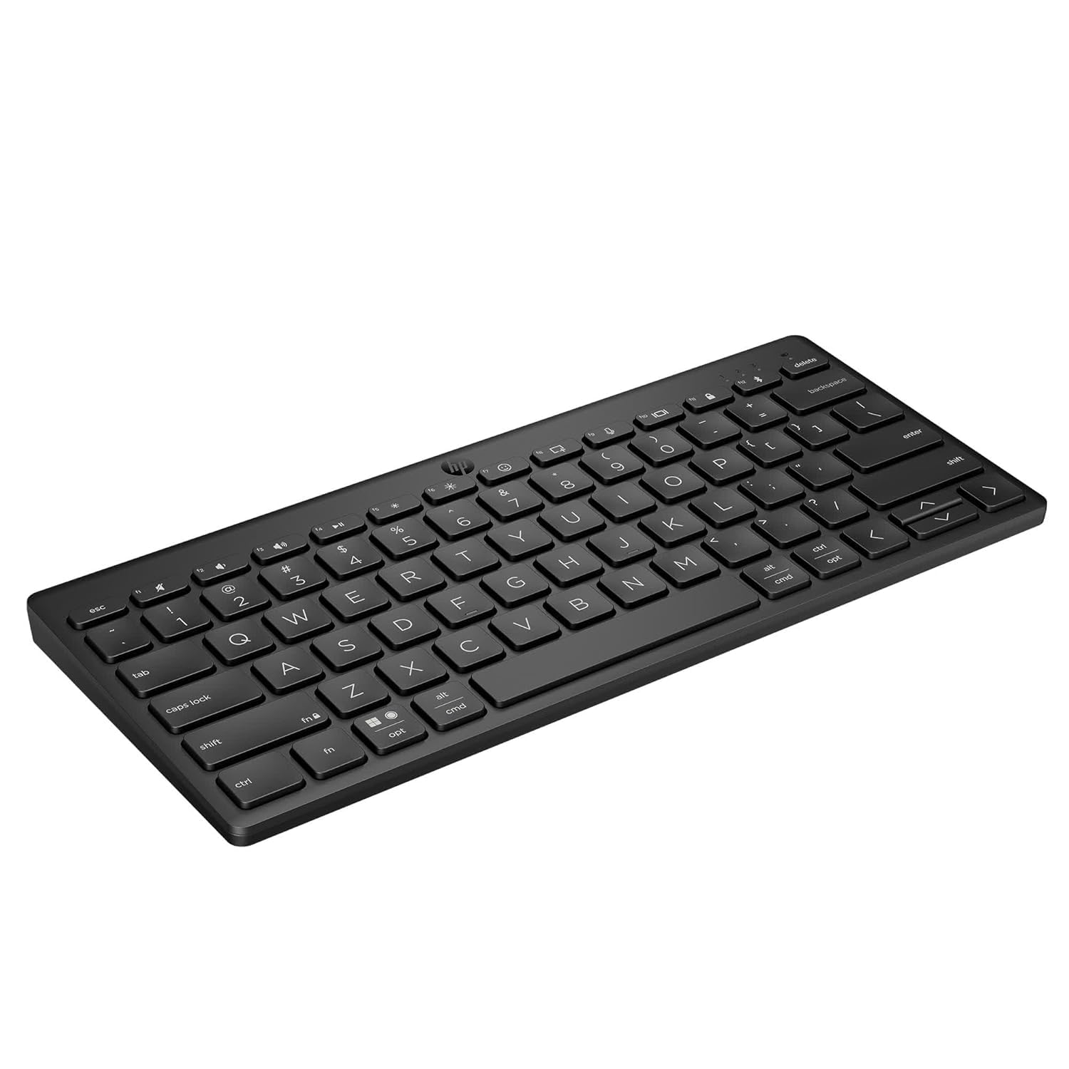 61ue4fEa96L._SL1500_.jpg HP 350 Compact Multi-Device Bluetooth Wireless Keyboard; Spill Resistant; Swift Pair; OS Auto-Detection, LED Indicator, Battery Life Up to 24 Months, 3 Years Warranty - Image 1