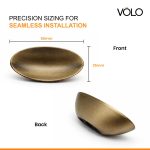 VOLO Antique Brass Cabinet Knob Handle – Premium Drawer Knob for Wardrobe Kitchen Cabinets Cupboard Furniture Hardware(TR SH 10 OV_Ant.) Pack of 2 - Image 2
