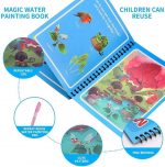 Toy Imagine 4-Pack Water Magic Coloring Books with Refillable Pens | Reusable No Mess Magic Reveal Activity Book for Kids | Educational Drawing Toy, Fine Motor Skills, Quick Dry Travel Friendly - Image 2