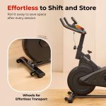 Fitkit by Cult FK7002 Spin Bike with 6Kg Flywheel, Brake Pad Resistance for Fitness at Home Workouts|LCD Screen|Max Weight Capacity: 120 kg (Black) - Image 9