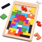 Wooden Russian Blocks Puzzles for Kids Adults, Wood Intelligence Puzzle Ages 3-8, Puzzles Toy Educational Gift for 7-10 Years Game for Kids Baby, 1 2 3+ Year Activity Toys