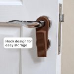 Door Stopper Set of 2, Rubber Door Stops with Hanging Hook, Anti-Slip Door Wedge for Home, Office & Hotel, Heavy Duty Door Holder for Wooden, Tile & Marble Floors, Non-Slip Doorstop Wedges - Image 2