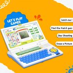 Wembley Educational Kids Laptop Learning Toy for 2-5 Years Boys Girls Computer Toys for 3 Years Fun Activity Learning Alphabet,Letter,Words,Games,Mathematics,Music,Logic Memory Tool - Blue - Image 8