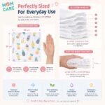 MOM CARE 6 Layer Muslin Baby Washcloth Napkins for Newborn Baby, Ultra Soft Reusable Cotton Face Towels, Highly Absorbent Burp Cloth Feeding Wipes for Babies, Pack of 5 - Image 7