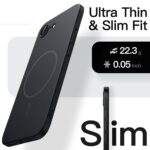 JETech Magnetic Slim Cover Case for iPhone 17e (2026) / iPhone 16e Compatible with MagSafe, Camera Lens Full Protection, Ultra-Thin Lightweight Matte Finish Minimalist Phone Cover (Black) - Image 2