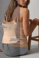 Van Heusen Women's Everyday Cotton Cami | Relaxed Fit | Anti‑Bacterial Tech | Keeps You Dry and Fresh | Sweat Absorbent | Spaghetti Camisole | Color Fresh | Stays 11203|Available in Pack of 1 & 2 - Image 3