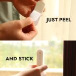4Pc White Self Adhesive Sliding Handle For Glass Window Door Cabinet Cupboard Drawer Wardrobe Plastic Auxillary Hardware Pulls, Pull Handle, Polished - Image 8