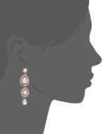 Shining Diva Latest Stylish 18k Gold Plated Traditional Kundan Necklace Jewellery Set for Women - Image 3