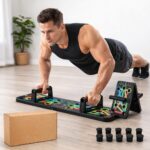 ODDISH Way to Fitness Tummy Trimmer & 9-in-1 Push-Up Board Combo | Full Body Home Workout Combo Kit for Men & Women | Abs, Chest, Arms, Core Strength Fitness Equipment | Portable Gym Set | Black - Image 3