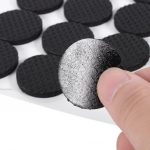 Chair Leg Floor Protectors, Round, Black, Self Adhesive, Non Slip, Noise Reducing, 2cm, 30 Pcs - Image 8