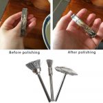 DIY Crafts 6 Pcs,Buffing Wheel Brush Set, Wire Brush Set 1/8" Pen Wire Brushes Steel Wheel Steel Cleaning End Brushes Pen Wire Brush Rust Paint Removal Bits Polishing Rotary Tools (6, Metal Wire) - Image 2