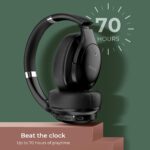 Noise Airwave Max 4 Wireless Over Ear Headphones with 70H Playtime, ENC, 40mm Driver, Low Latency(up to 40ms), Dual Pairing, BT v5.4 (Carbon Black) - Image 3