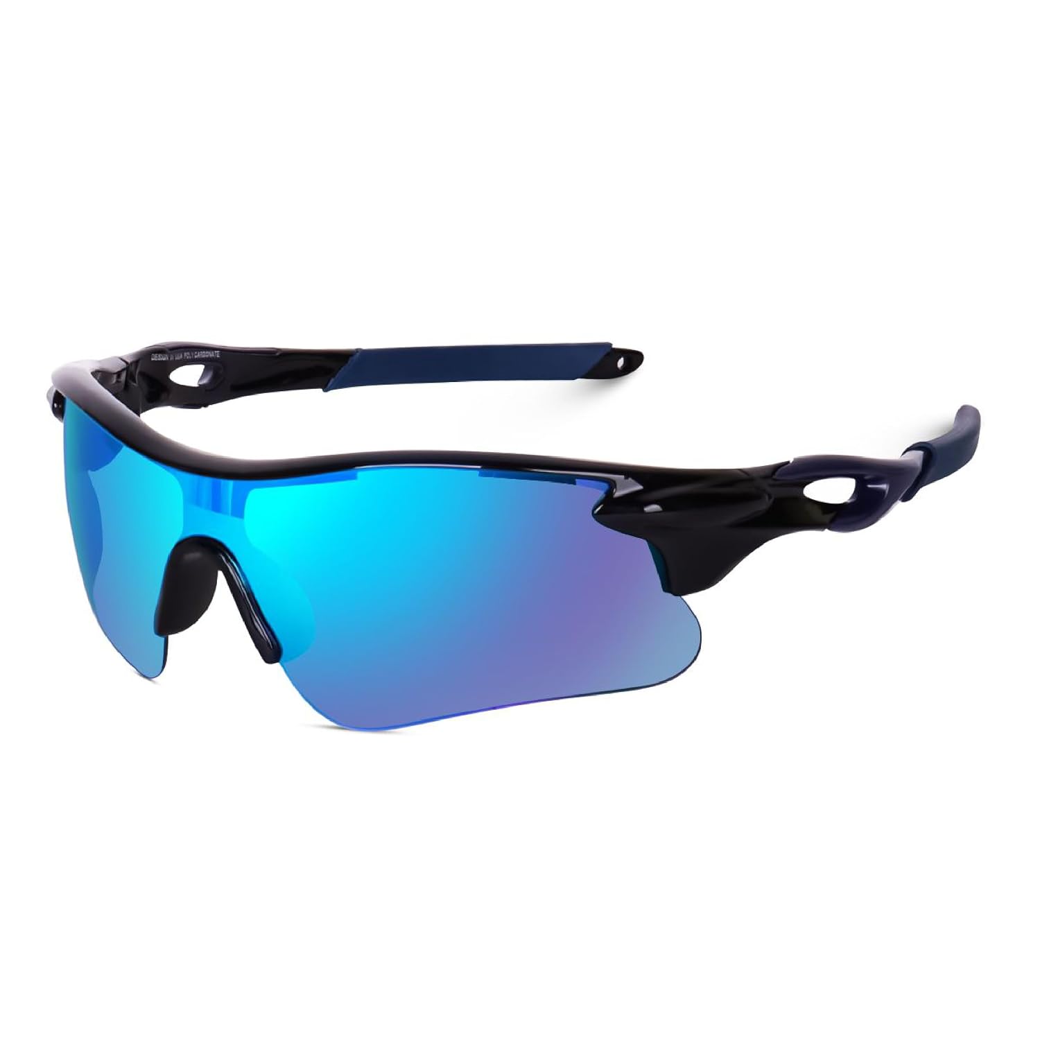61xM8wDL7bL._SL1500_.jpg Dervin Non Polarized Oversized Sports Sunglasses for Men Women, Outdoor Cricket Cycling Hiking Fishing Sunglasses - Image 1