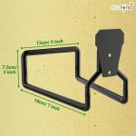 ecofynd Garden Hose Hanger, Heavy Duty Wall Mounted Watering Hose Holders, Portable Irrigation Hose Hanger, Garden Pipe Holder Hook (HOSE005-BLK) - Image 3