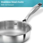 Hawkins Pro 18 cm Frying Pan, Triply Stainless Steel Fry Pan with Stainless Steel Handle, Silver (PSF18) - Image 6