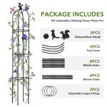 Supvox® Garden Plant Support Cages Stakes - 120CM Plastic Creeper Support Stands - Adjustable & Connectable - Round Moss Sticks for Plants Support - Indoor/Outdoor Suitable for Clematis & Climbers - Image 5
