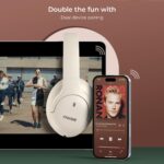 Noise Airwave Max 4 Wireless Over Ear Headphones with 70H Playtime, ENC, 40mm Driver, Low Latency(up to 40ms), Dual Pairing, BT v5.4 (Calm Beige) (AUD-HDPHN-4-BEIGE) - Image 4