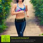 GORWRICH Running Belt with Waterproof Adjustable Elastic Strap, Sweatproof waistpacks with Large Capacity, Perfect for Running and Outdoor Activities, Black, One Size, Sports - Image 6